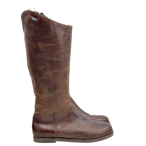EMU Australia Shearling Leather Boot Armidale Tall Riding SZ 10 Women's Brown - Picture 2 of 15
